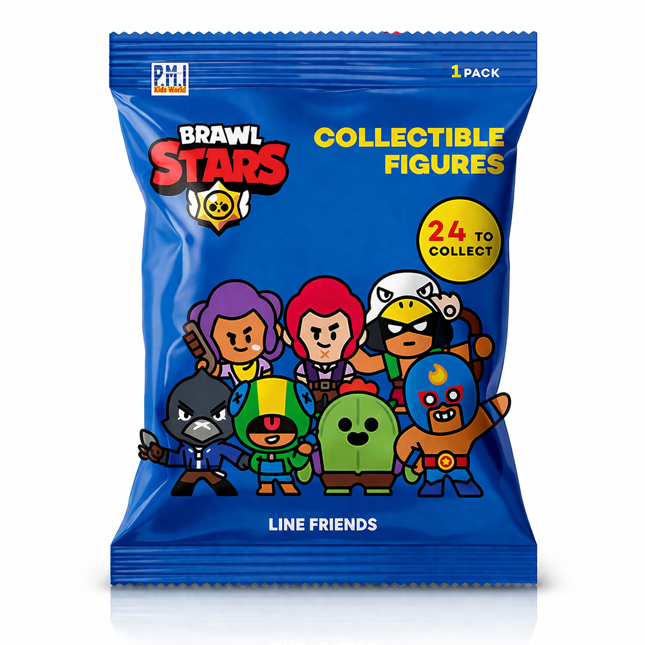 Brawl Stars Collectible Figures Mystery Pack – 1 Random Mini Figure (24 Characters to Collect)