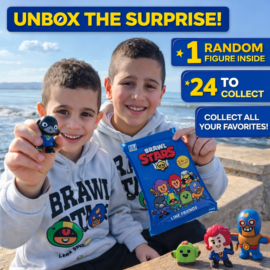 Brawl Stars Collectible Figures Mystery Pack – 1 Random Mini Figure (24 Characters to Collect)