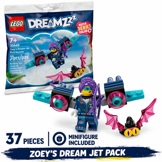 LEGO DREAMZzz 30660 Zoey’s Dream Jet Pack Booster Polybag – 37 Pieces Building Toy